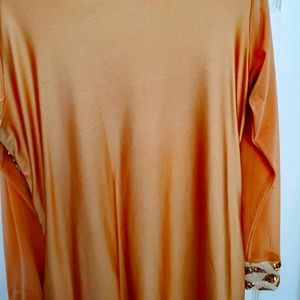 Gold stretchy sequin dress